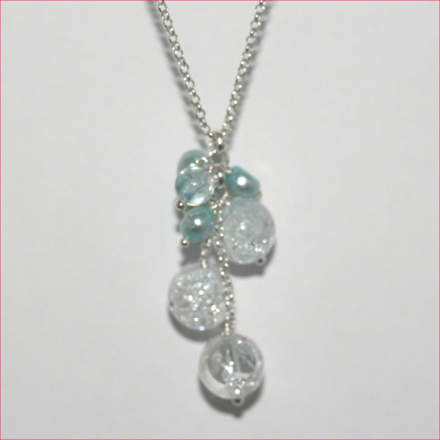925 Silber Halskette mit Weißem Zirkonia