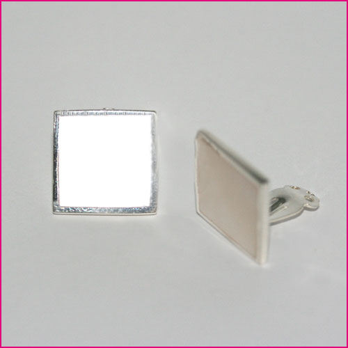 925 Silber Ohrclipse mit Perlmutt