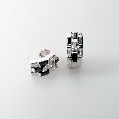 926 Silber Ohrstecker mit Zirkonia