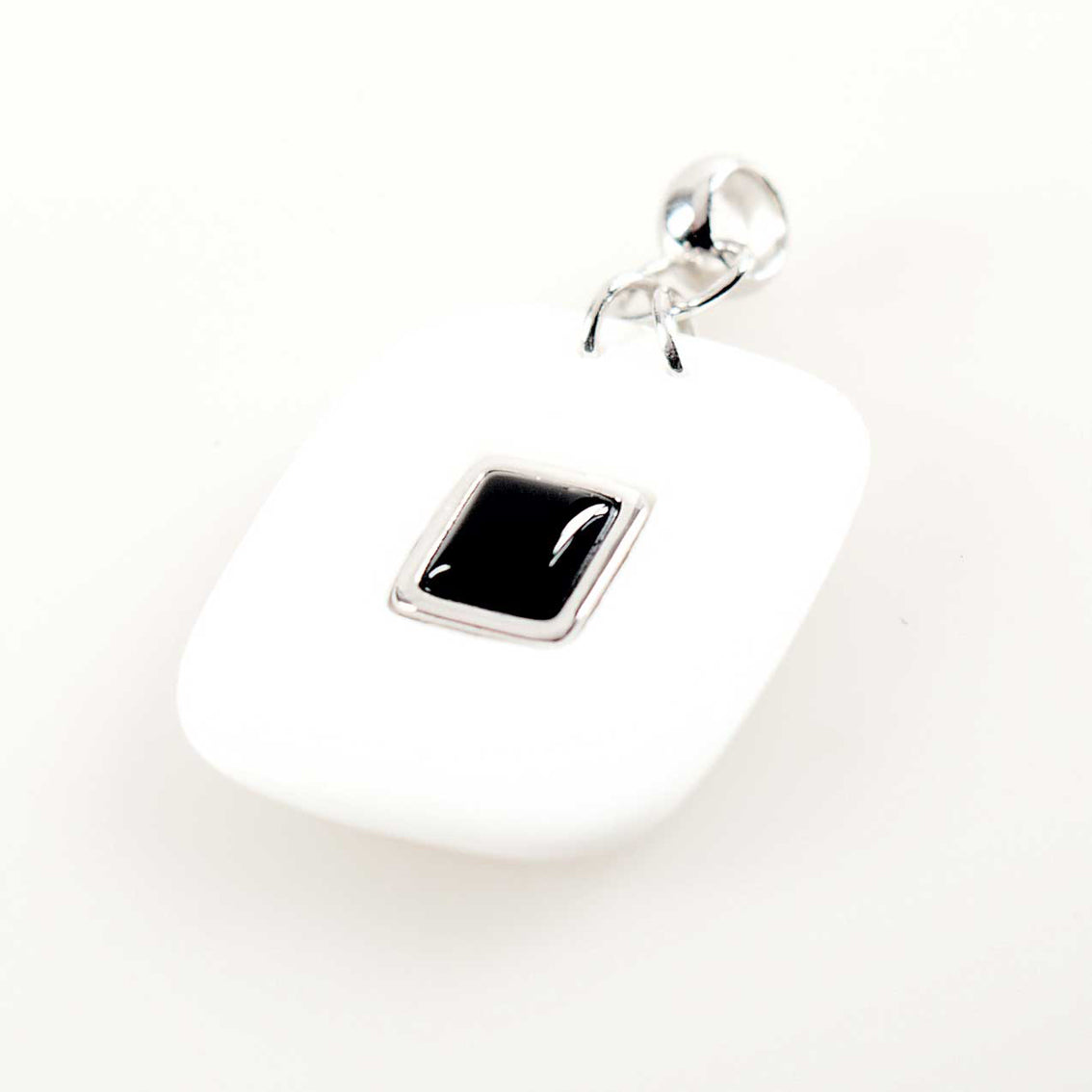 925 Silber Anhänger mit Onyx und Achat