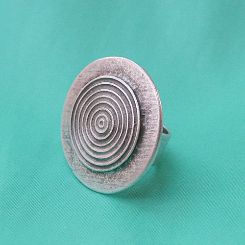 Zamak Ring versilbert