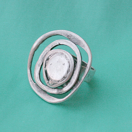 Zamak Ring versilbert