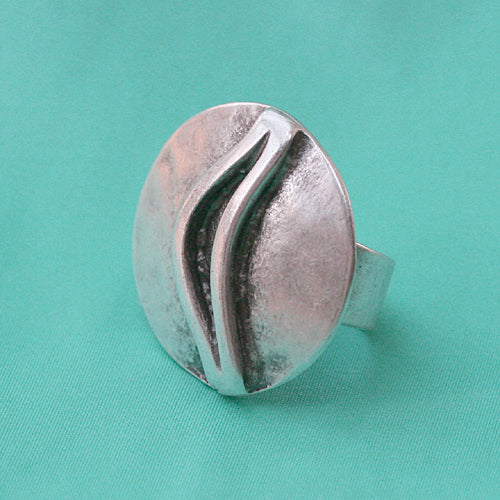 Zamak Ring versilbert