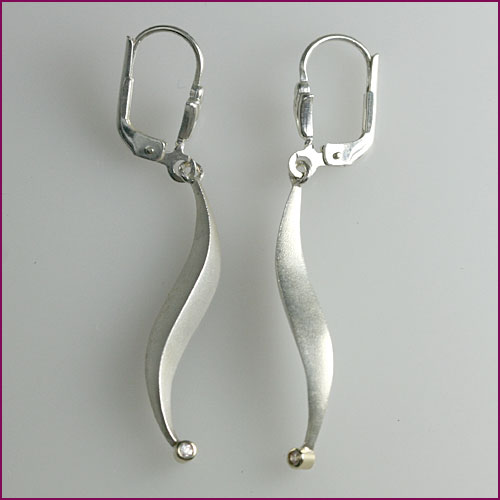 925 Silber Ohrhänger mit Zirkonia