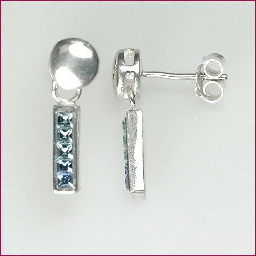 925 Silber Ohrstecker mit Swarovski