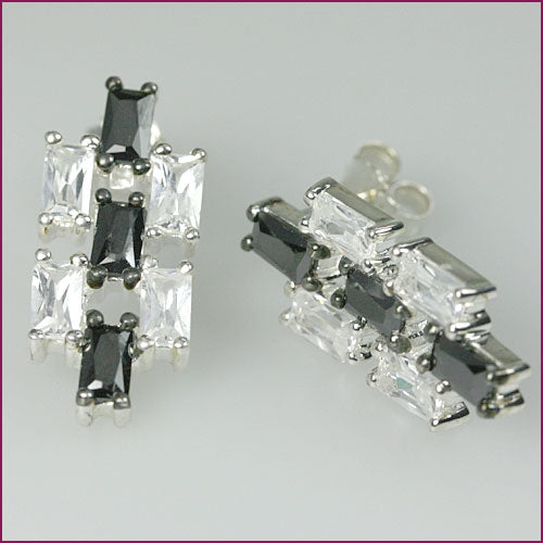 925 Silber Ohrstecker mit Zirkonia