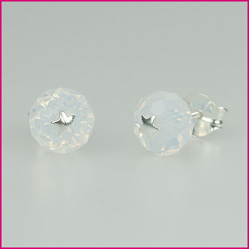 925 Silber Ohrstecker mit Swarovski