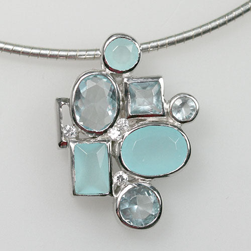 925 Silber Anhänger mit Zirkonia