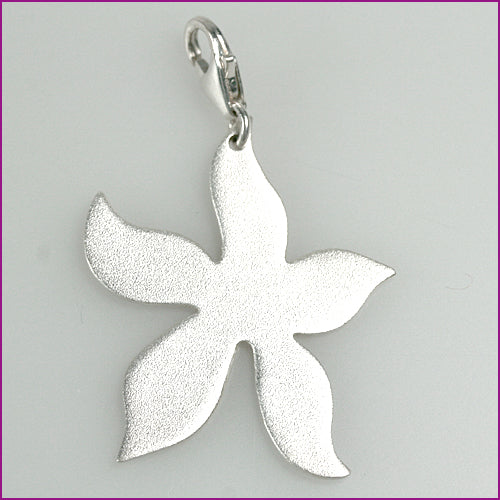 925 Silber Anhänger mit Blumenmotiv