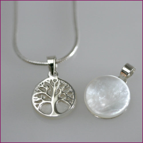 925 Silber Anhänger mit Perlmutt