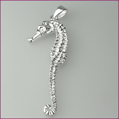 925 Silber Anhänger mit Seepferdchenmotiv