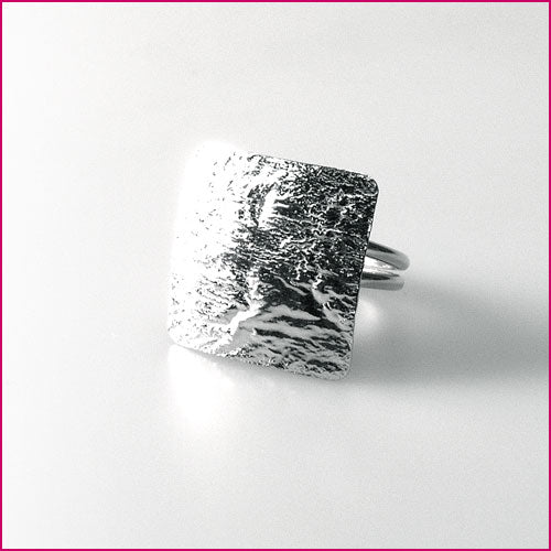 925 Silber Ring mattiert