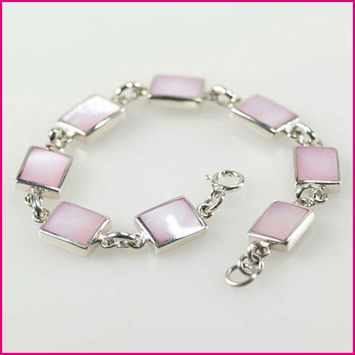 925 Silber Armband mit Perlmutt