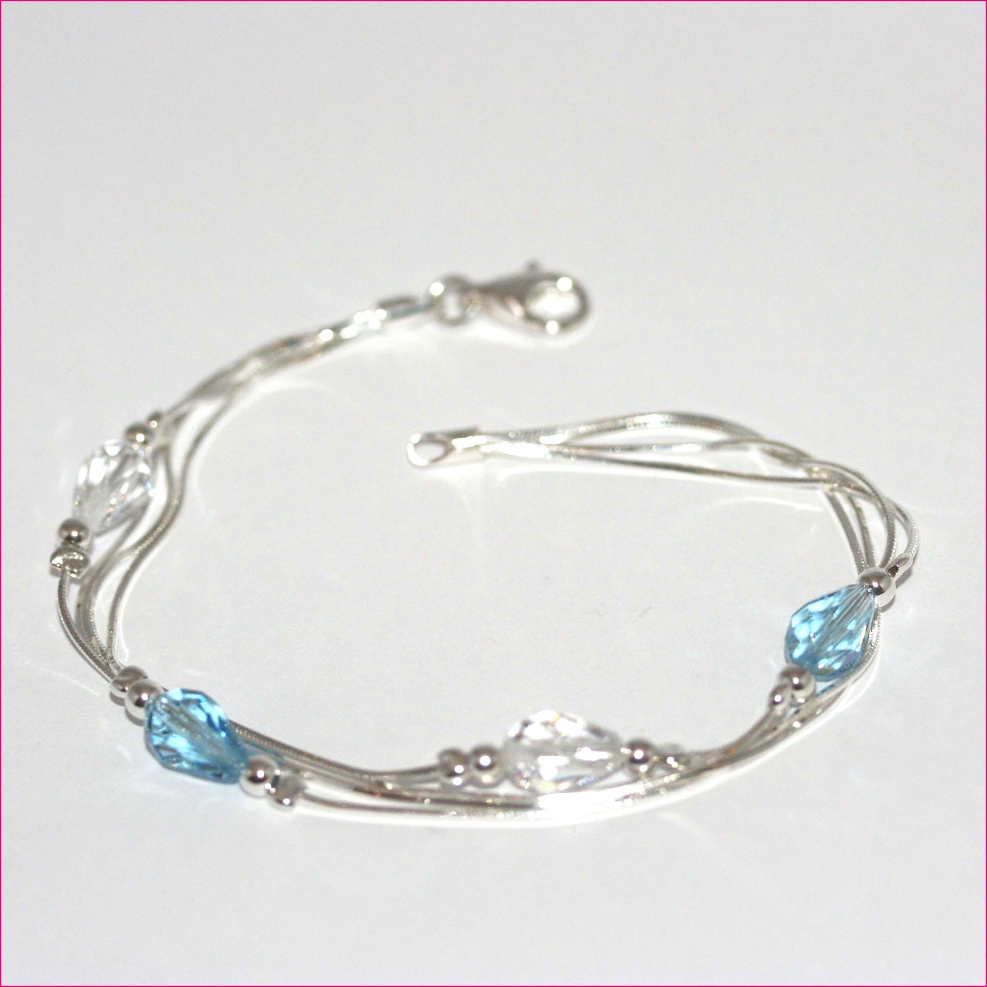925 Silber Armband mit Swarovski
