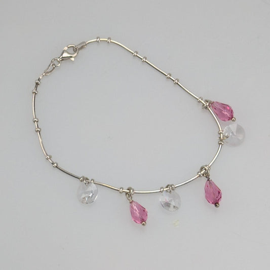 925 Silber Armband mit Swarovski