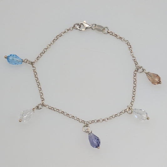 925 Silber Armband mit Swarovski