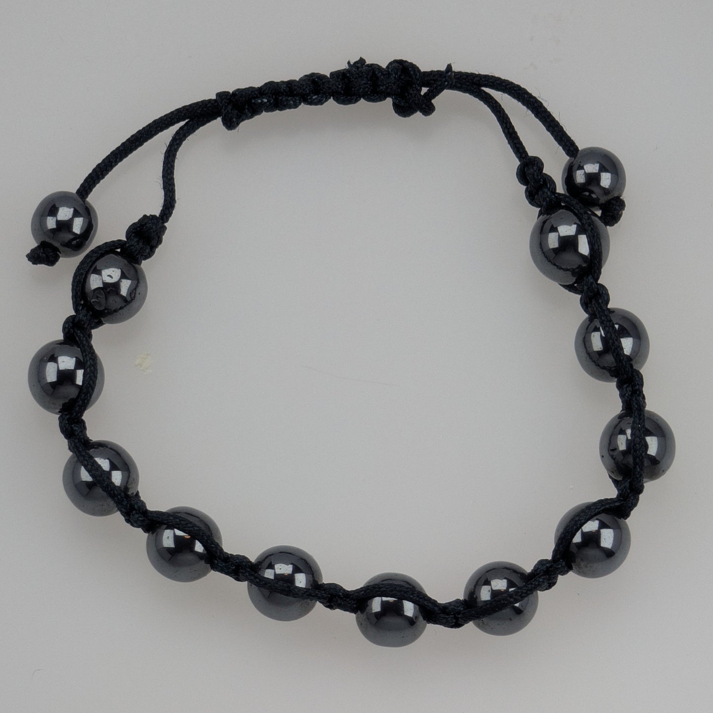 Perlenarmband mit Schwarzgrauen Perlen