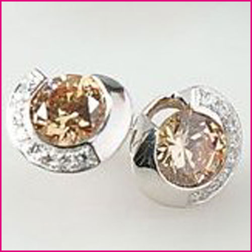925 Silber Ohrstecker mit Zirkonia