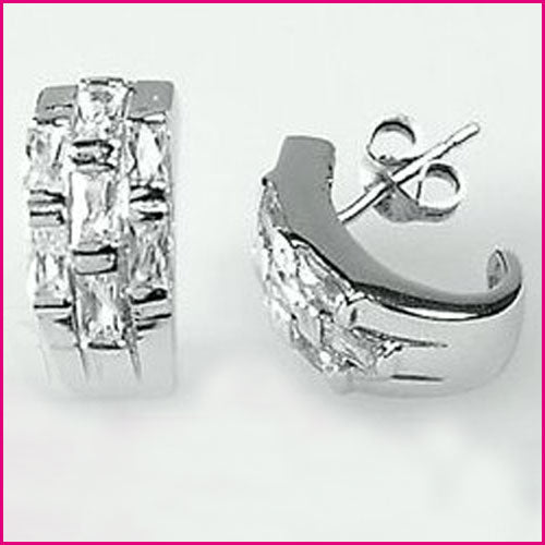 933 Silber Ohrstecker mit Zirkonia