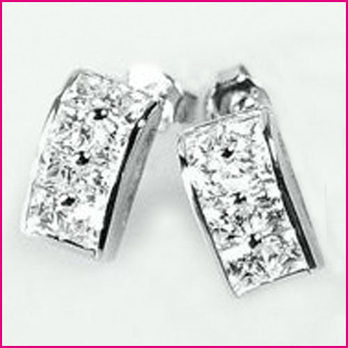 928 Silber Ohrstecker mit Zirkonia