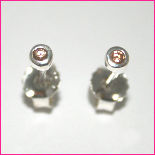 925 Silber Ohrstecker mit Zirkonia