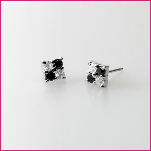 925 Silber Ohrstecker mit Zirkonia