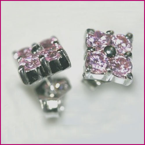 925 Silber Ohrstecker mit Zirkonia
