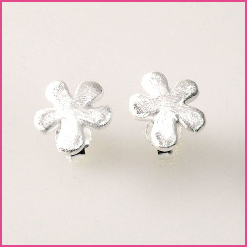 925 Silber Ohrstecker mit Blumenmotiv