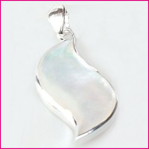 925 Silber Anhänger mit Perlmutt