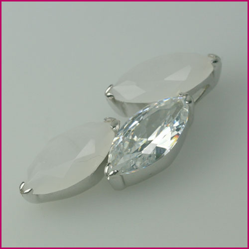 925 Silber Anhänger mit Weißem Zirkonia