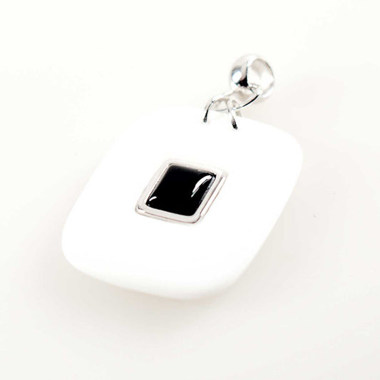 925 Silber Anhänger mit Onyx und Achat