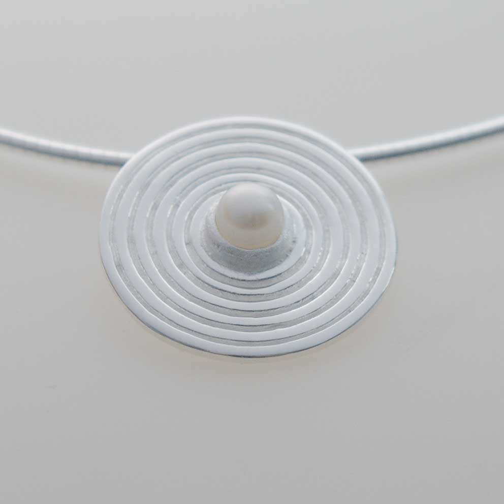 925 Silber Anhänger mit Süßwasserperle