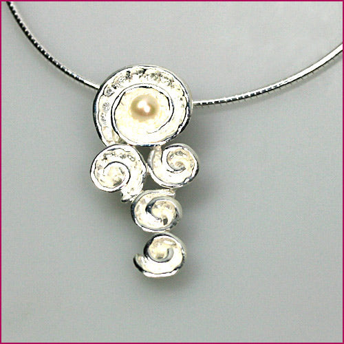 925 Silber Anhänger mit Süßwasserperle