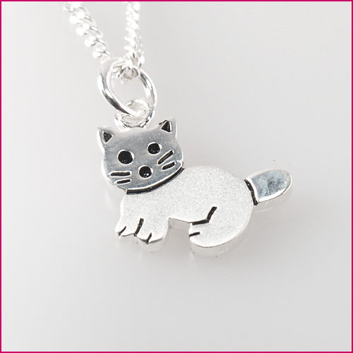 925 Silber Anhänger Kätzchen