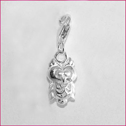 925 Silber Charm Anhänger mit Eulenmotiv