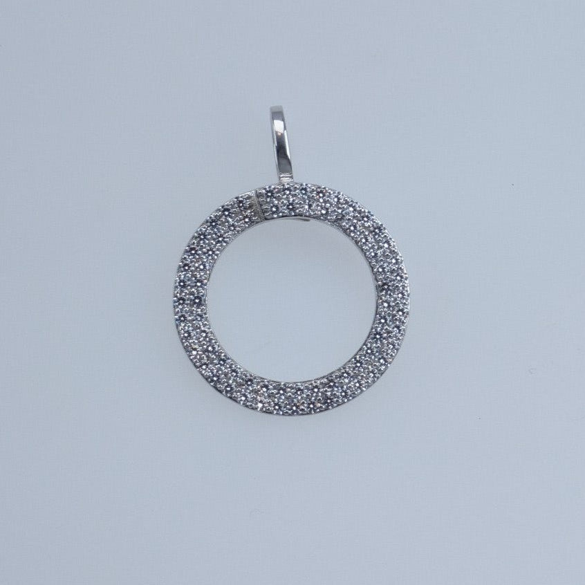925 Silber Anhänger mit Weißem Zirkonia