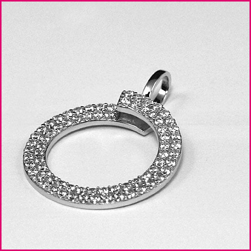 925 Silber Anhänger mit Weißem Zirkonia