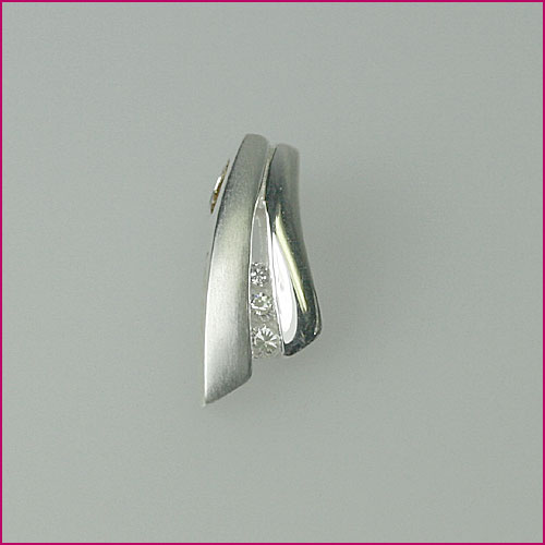 925 Silber Anhänger mit Weißem Zirkonia