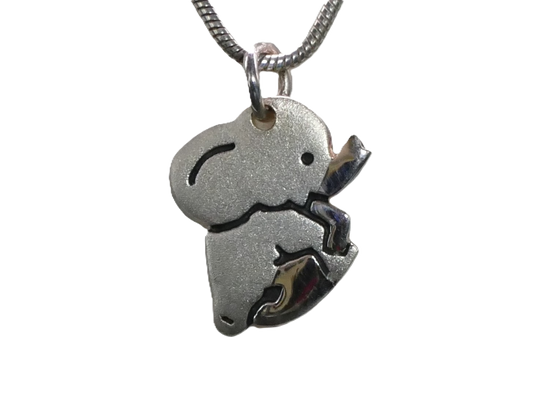925 Silber Anhänger mit Elefantenmotiv
