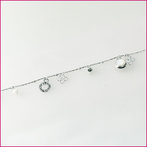 925 Silber Armband mit Süßwasserperlen