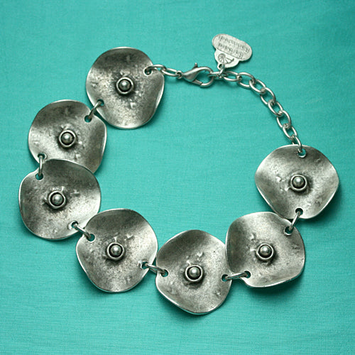 Zamak Armband versilbert