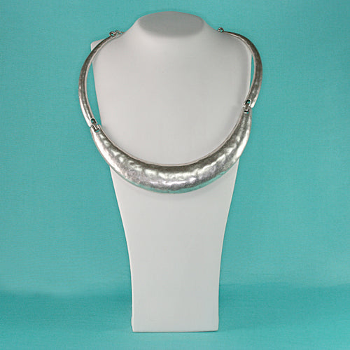 Zamak Collierkette versilbert