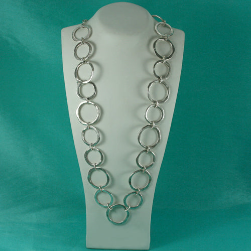 Zamak Collierkette versilbert