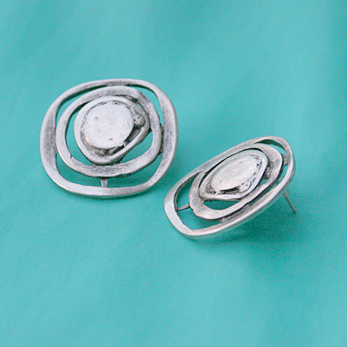 Zamak Ohrstecker versilbert