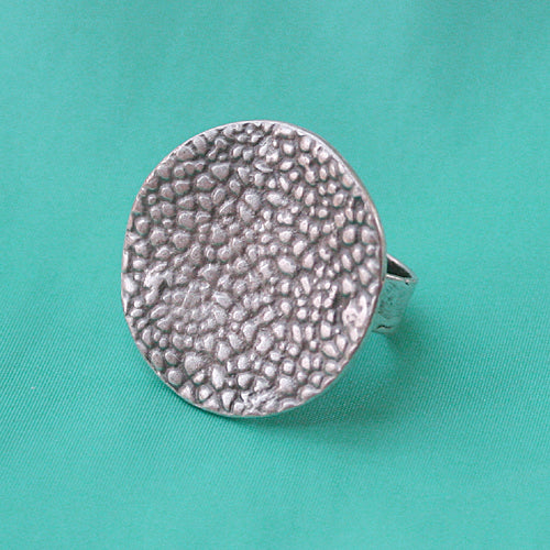Zamak Ring versilbert