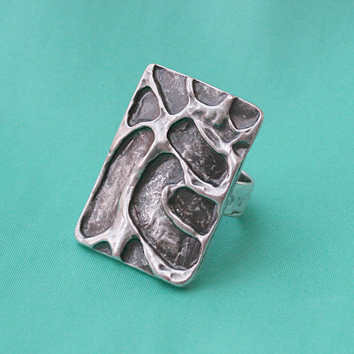 Zamak Ring versilbert
