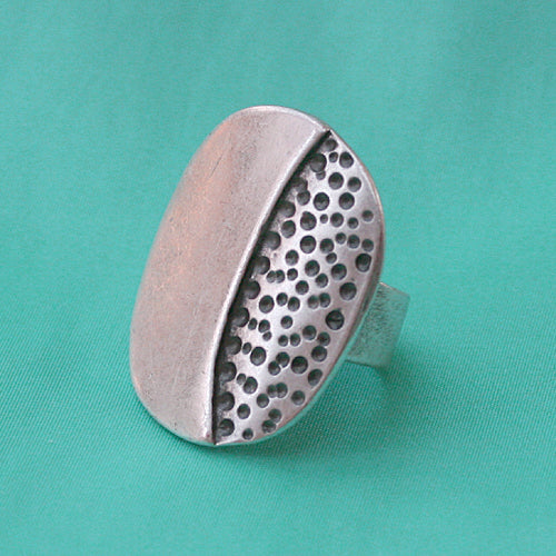 Zamak Ring versilbert