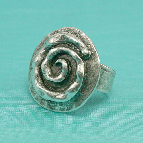 Zamak Ring versilbert