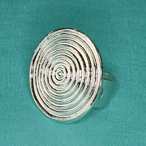Zamak Ring versilbert
