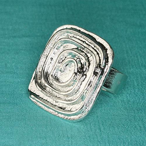 Zamak Ring versilbert